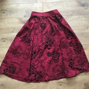 Bettie Page Retro Circle Skirt with pockets